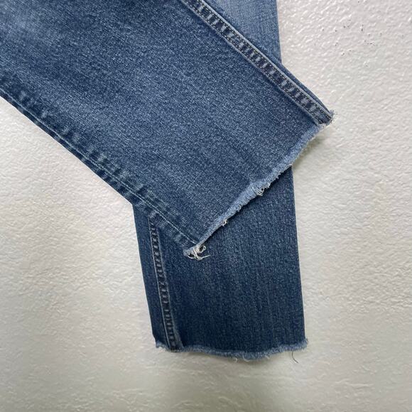 Everlane Womens Jeans Size 29 High Rise Kick Crop Medium Wash Denim Regular - Picture 13 of 13